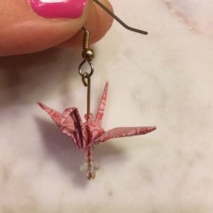 💕5 for $10 Origami handmade bird earrings